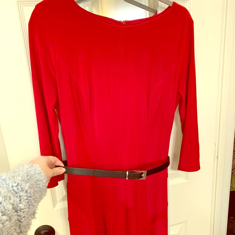 Red stretchy dress